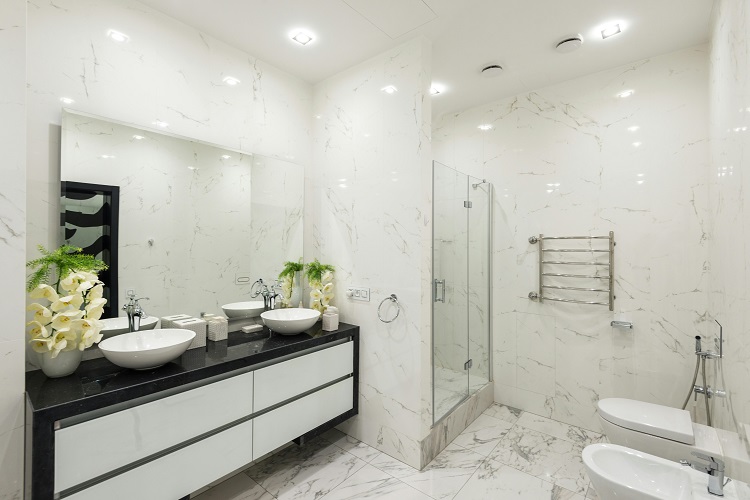 Kamar mandi dengan gaya modern, Sumber: pexels.com